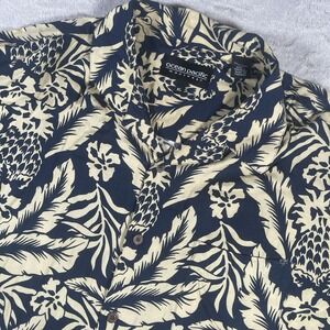 Ocean Pacific Men's Hawaiian Short Sleeve‎ Button Up Shirt Size XL 100% Rayon